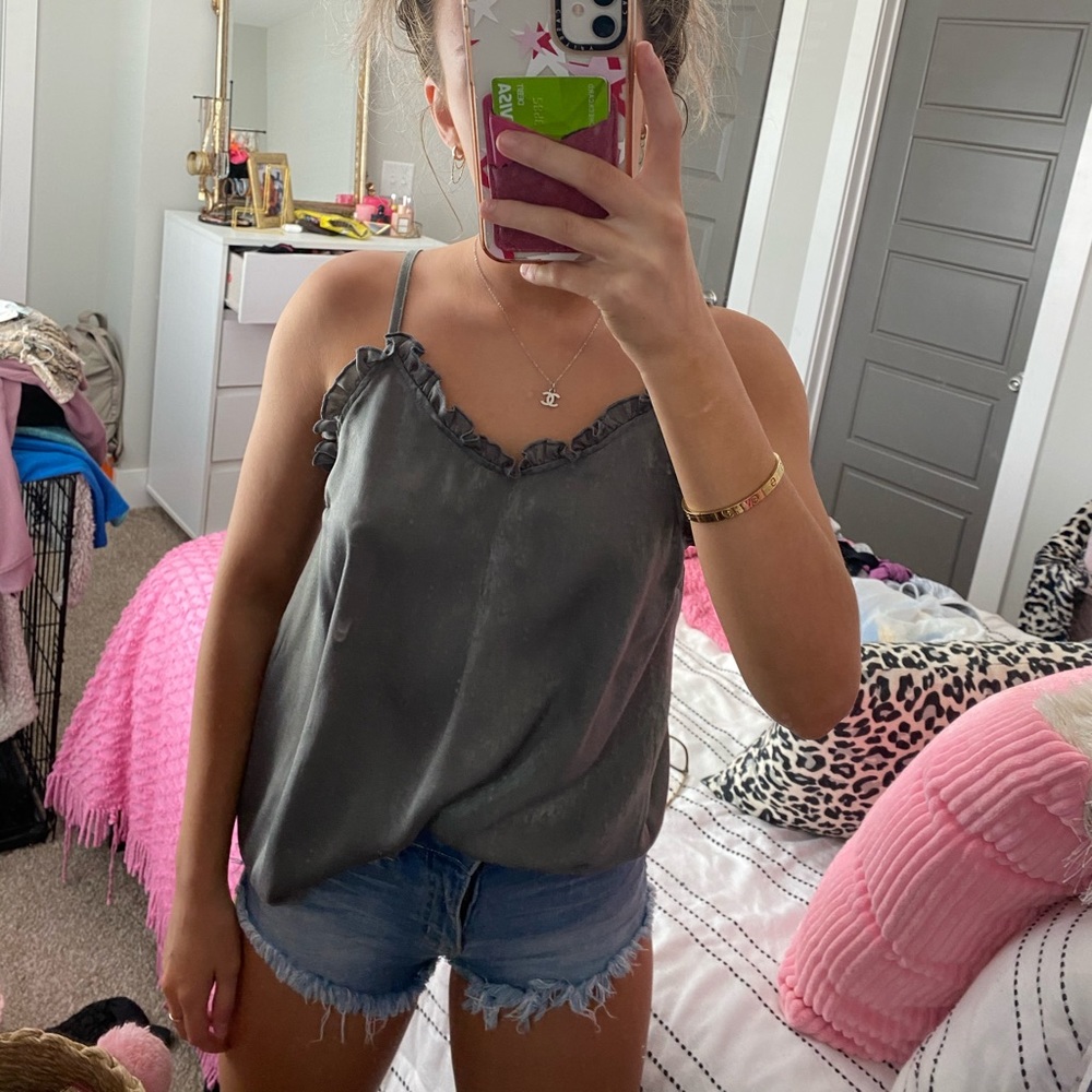 Boutique Satin Tank Top